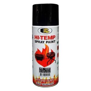 Bosny 400ml High-Temperature Gloss Black Spray Paint – 1200°F Heat Resistant | Premium Quality for Engines & More