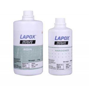 Lapox Metalam Crystal Clear Epoxy Resin and Hardener - High-Gloss Finish, Durable for DIY, Art, and Industrial Projects