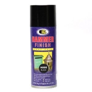 Bosny H005 Black Spray Paint – Sparkling Finish, Quick-Drying, Versatile Application for DIY & Crafts